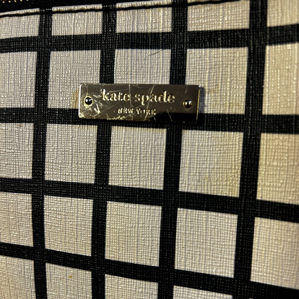 Kate Spade Purse Rachelle Brightwater Drive Black Plaid Retail $380‼️ - Picture 3 of 10